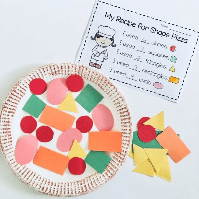 Pizza Math Craftivity  Math craftivity, Preschool math, Math