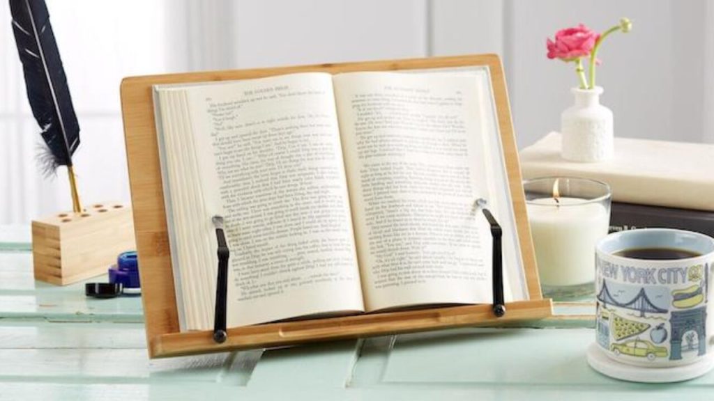 A Book Stand that Holds Your Book Open for You
