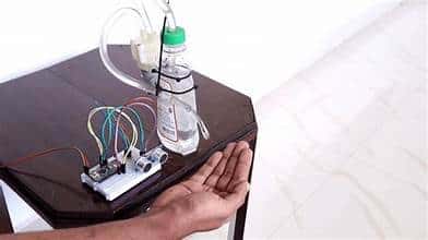 A Hand Sanitizer Machine