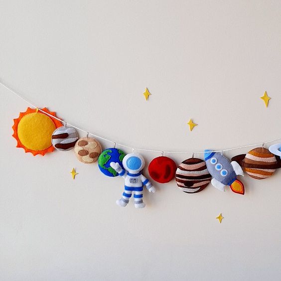 A Planet-Themed Garland