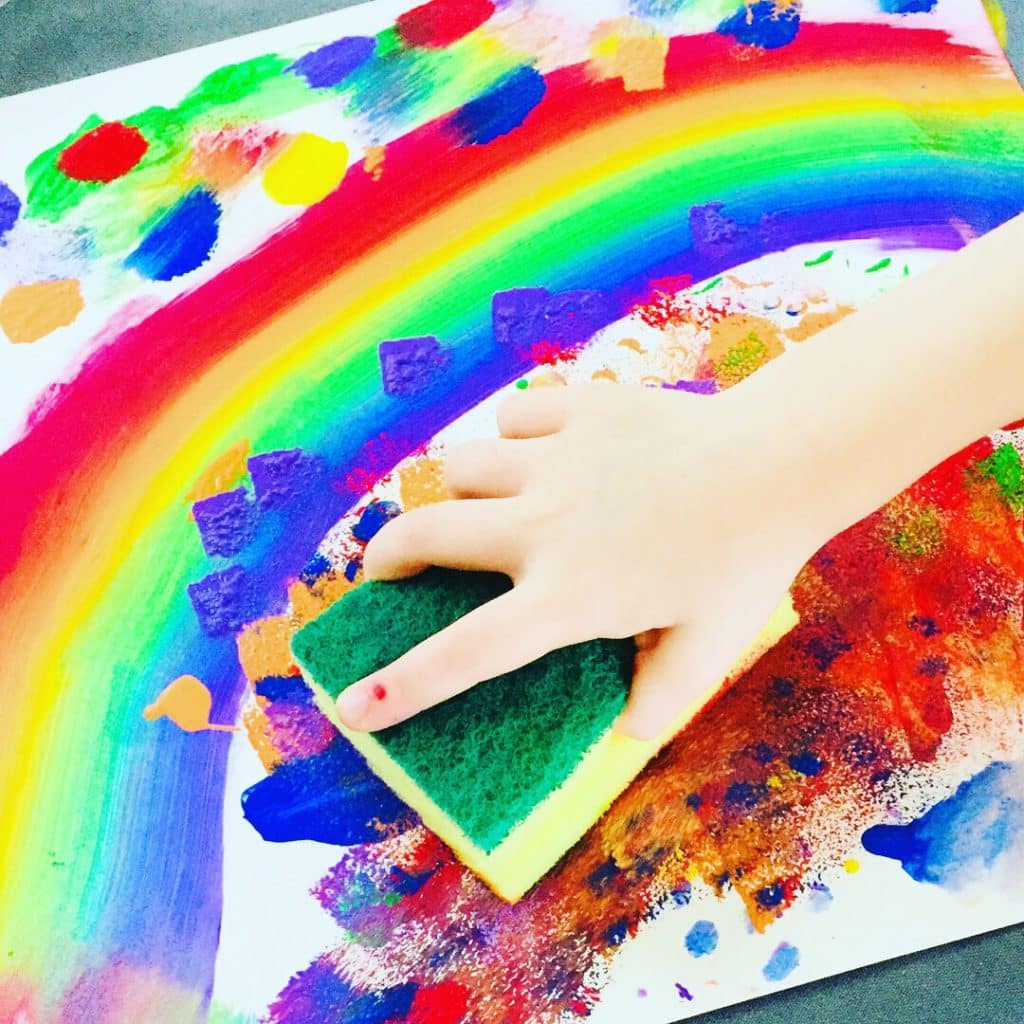 Tips for Painting with Sponges with Kids