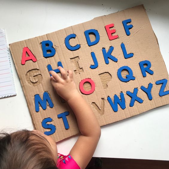 Cardboard Box Alphabet Puzzles