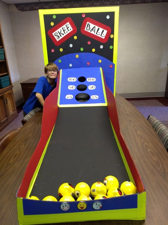 Cardboard Box Bowling Alley