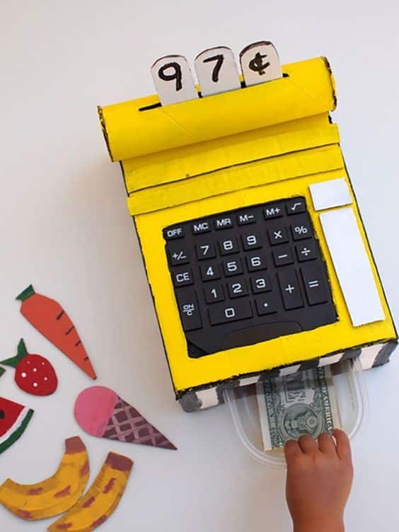 Cardboard Box Cash Register