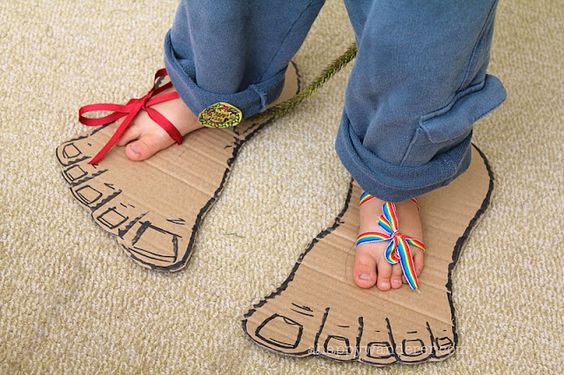 Cardboard Box Monster Feet