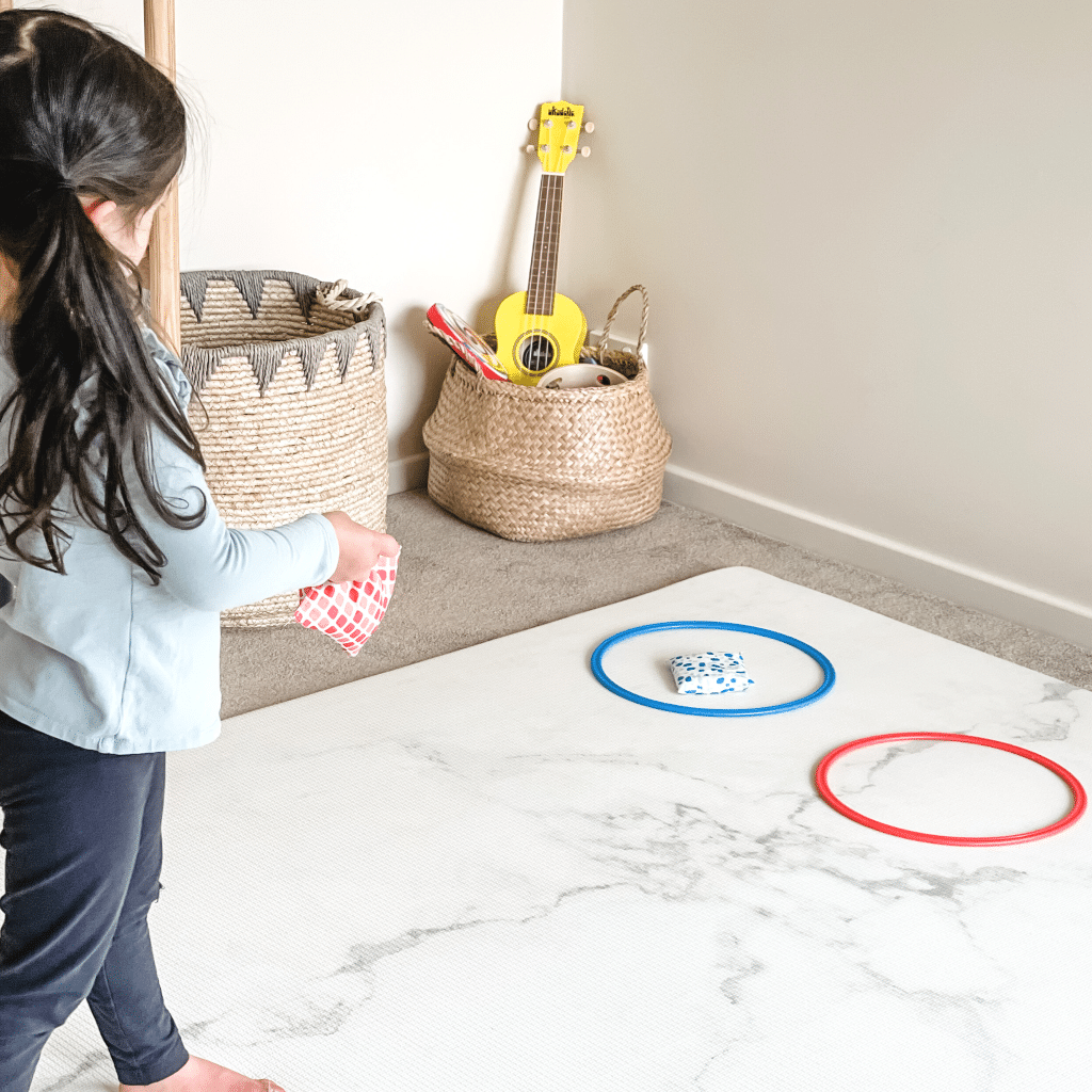 Colorful Hula Hoop Toss