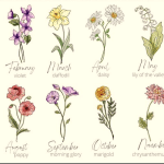 Free Birth Flower Chart, With Meanings