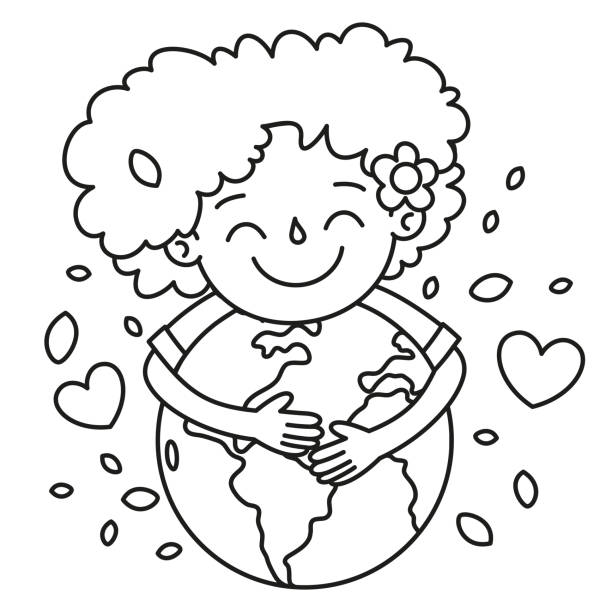 earth coloring pages for kids