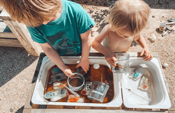 Large Sensory Bin For Group Activity