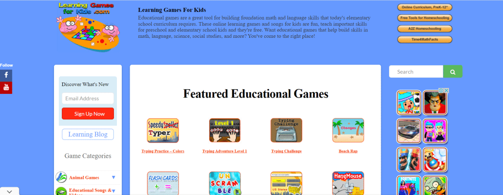 Learning Games for Kids