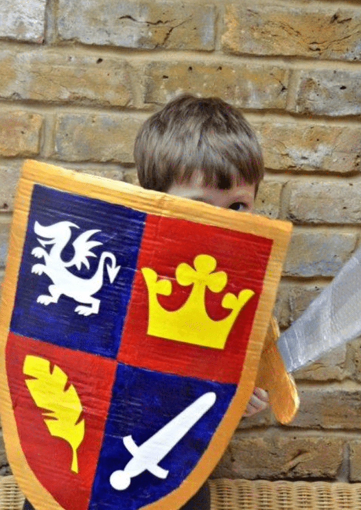 Superhero Shield by Cardboard Box