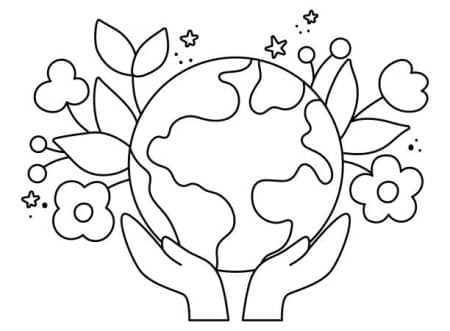 20 Meaningful Earth Day Printable Coloring Pages for Children ...