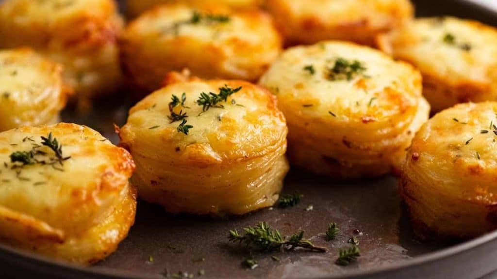 Cheesy Mini Potato Gratin Stacks