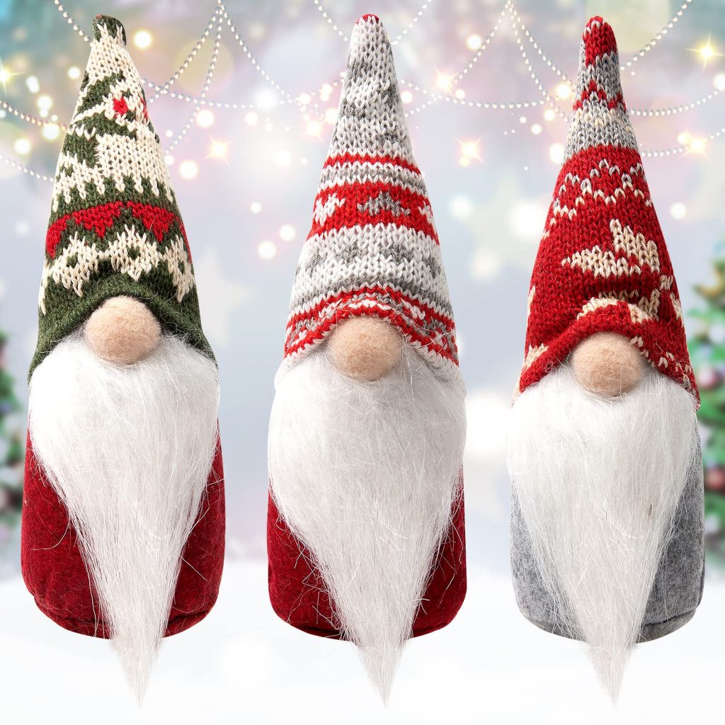 Christmas Tree Topper Gnome, 23 Inch Large Handmade Swedish Tomte Xmas  Gnome Tree Toppers Decoration, Christmas Decorations Xmas Holiday Ornaments  Gift Home Decor 