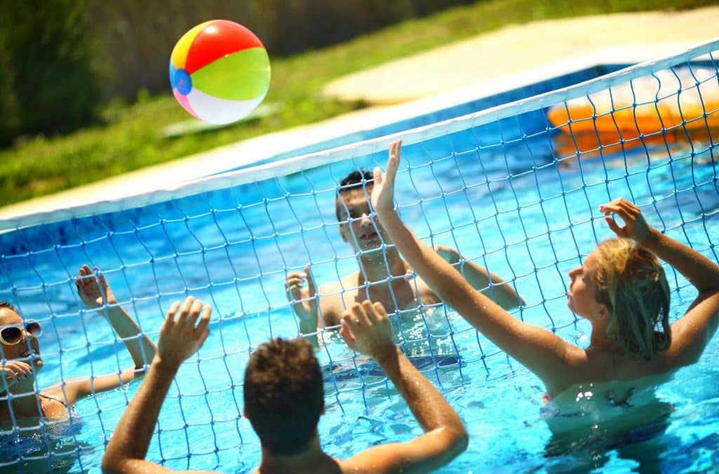 Water Balloon Volleyball Game