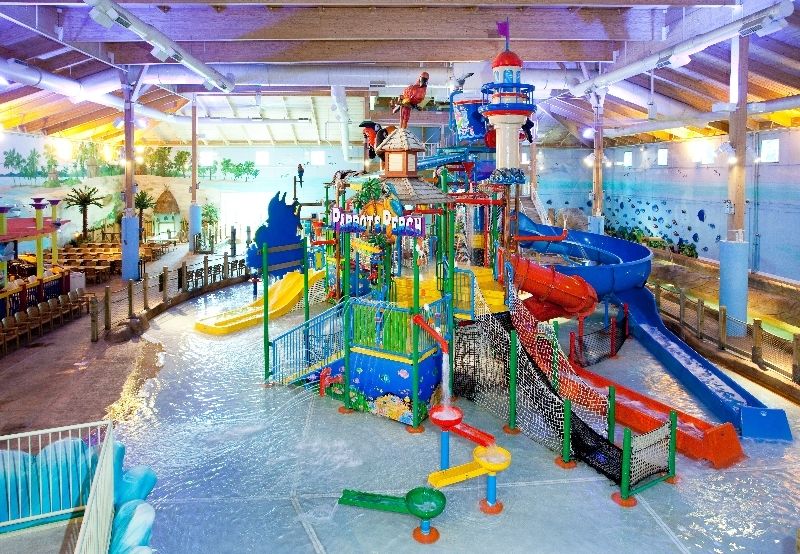Experience the excitement of a vast indoor water park, complete with thrilling slides and attractions, ensuring accessibility for all