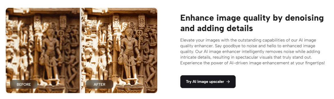 A stone carving of a person Description automatically generated