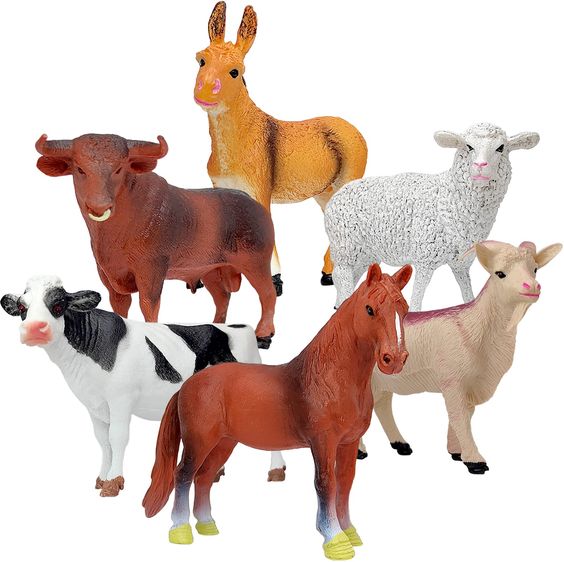 domestic animals figureines 