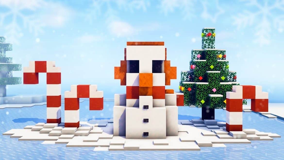 how to make a snowman in minecraft