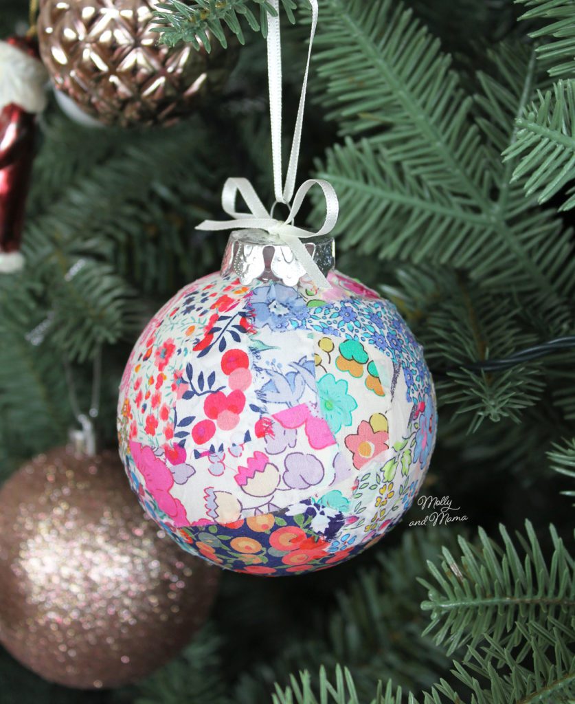 Fabric-Covered Baubles

