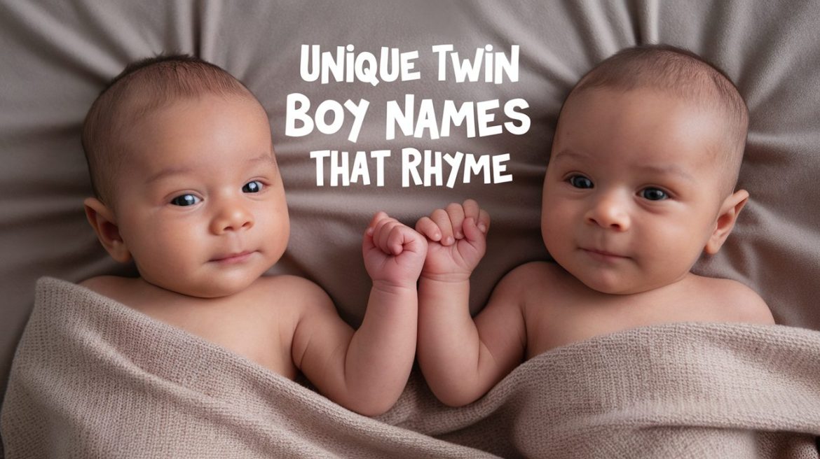 171 Unique Rhyming Names for Twin Boys - illustrated Tea Cup
