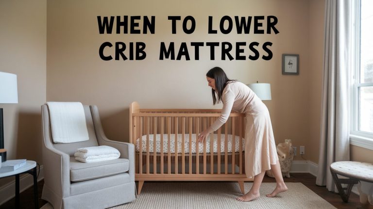 when to lower crib mattress