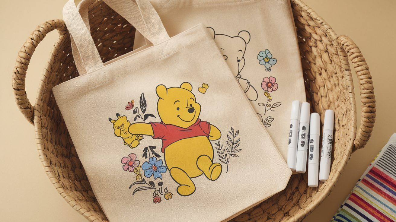 Custom_Pooh_Bear_Tote_Bags