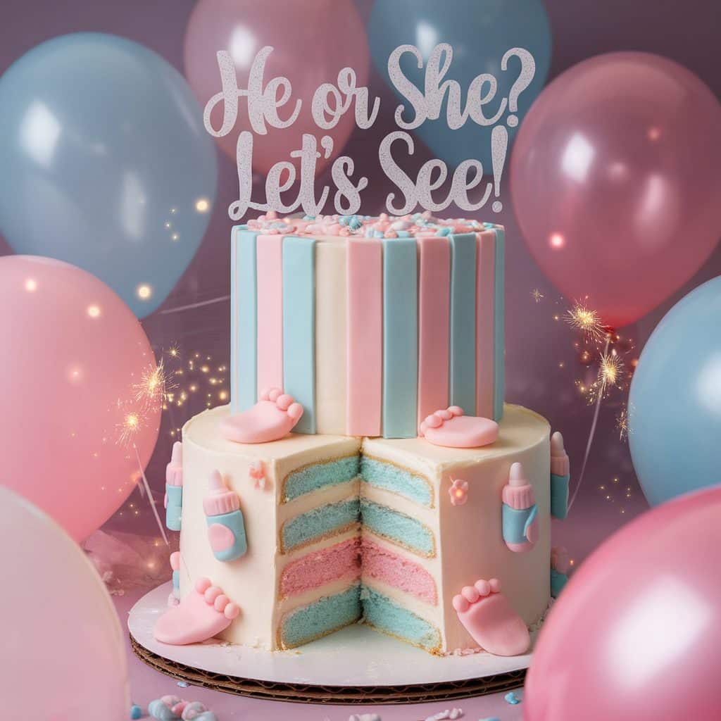 Funny Gender Reveal Cake Messages