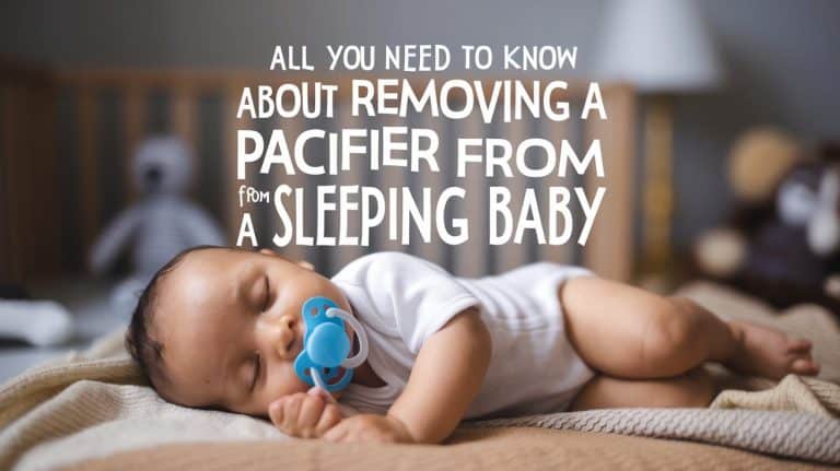 when to remove pacifier from sleeping baby