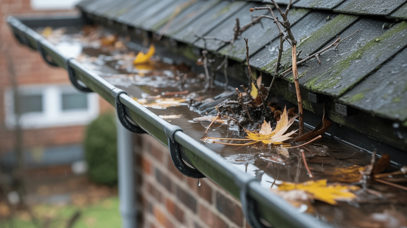 Clean the gutter in summers