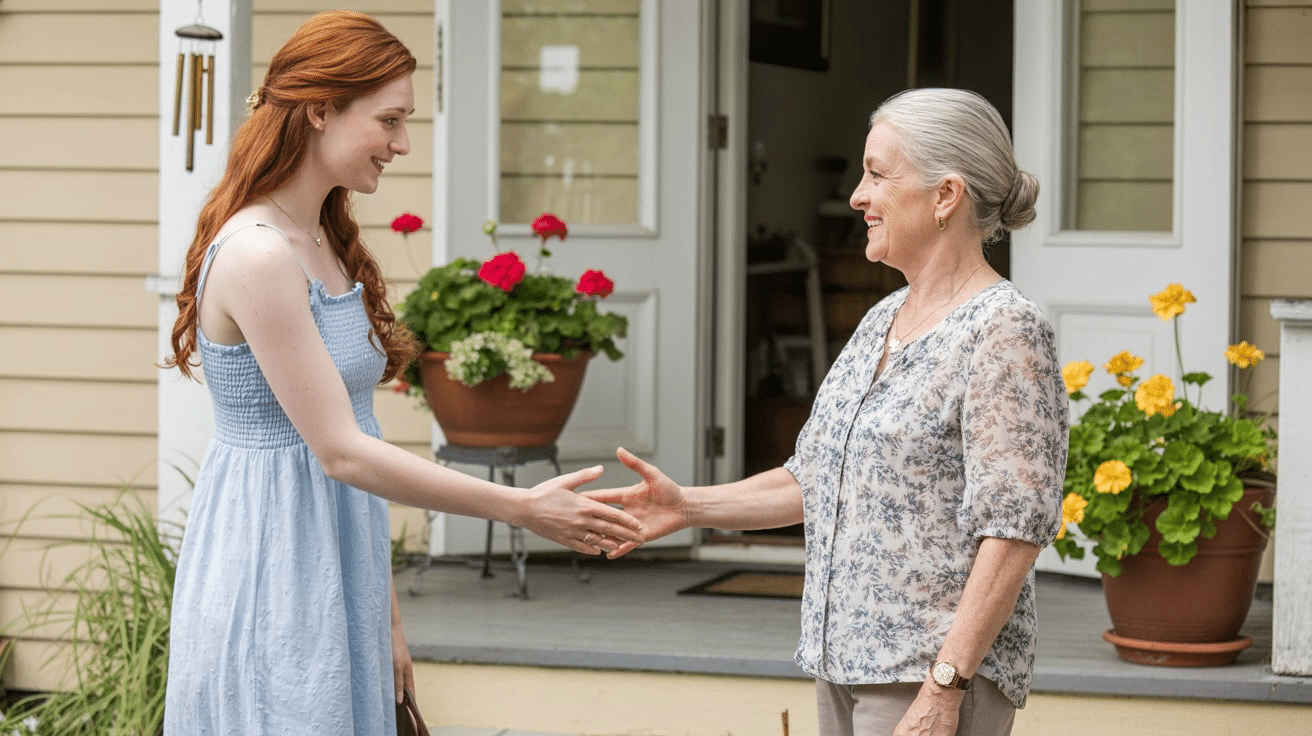 Meeting neighbours in a new place