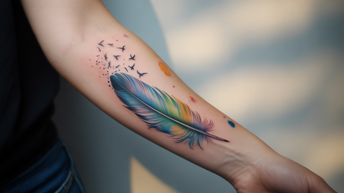 Colorful_Feather_with_Birds