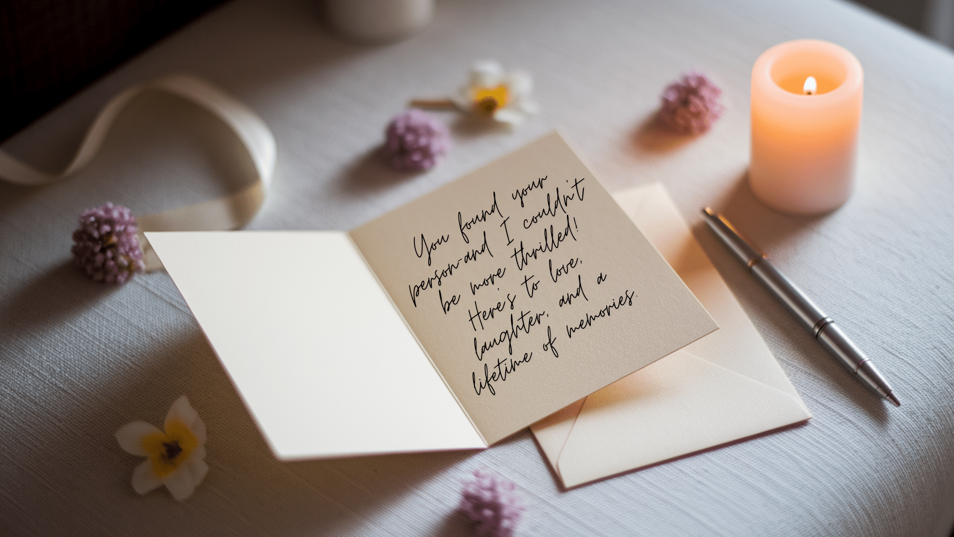Creative Engagement Card Messages for Close Friends