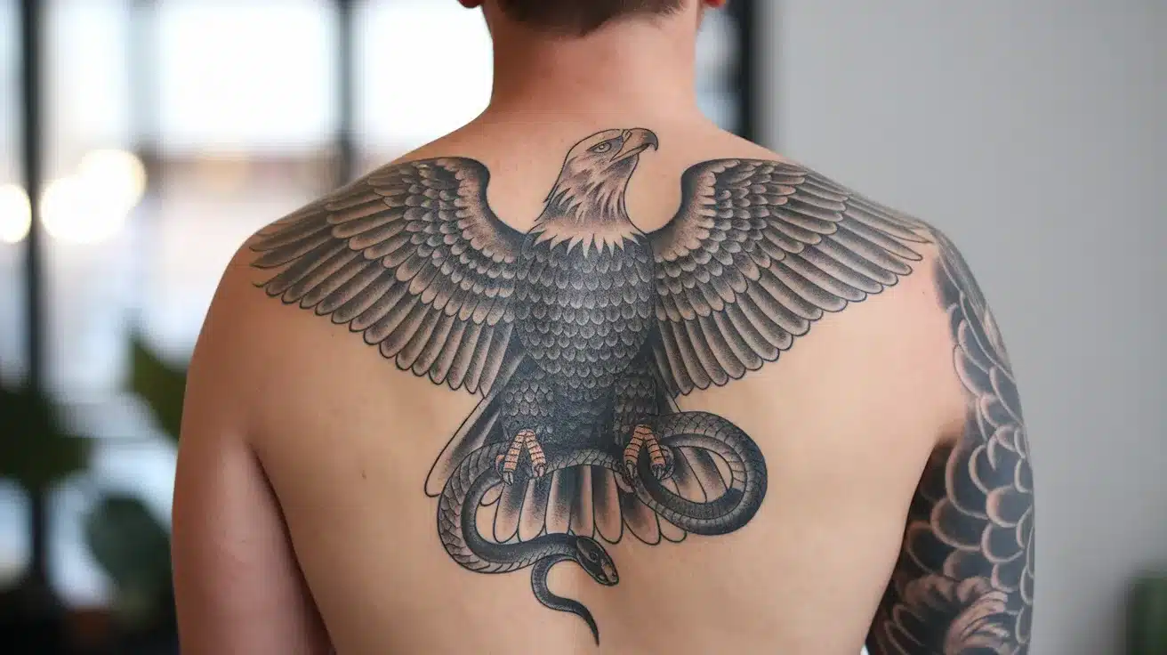 Eagle_Clutching_a_Snake
