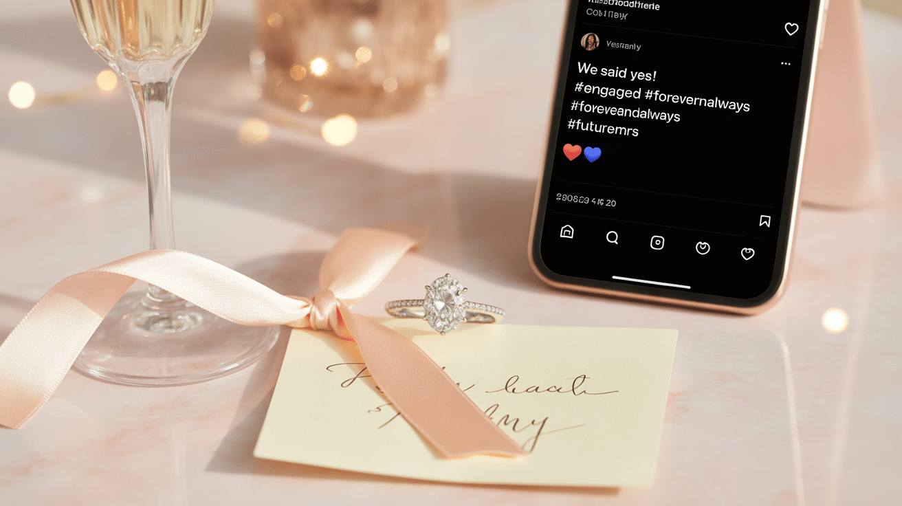 Engagement Card Messages to Share on Social Media