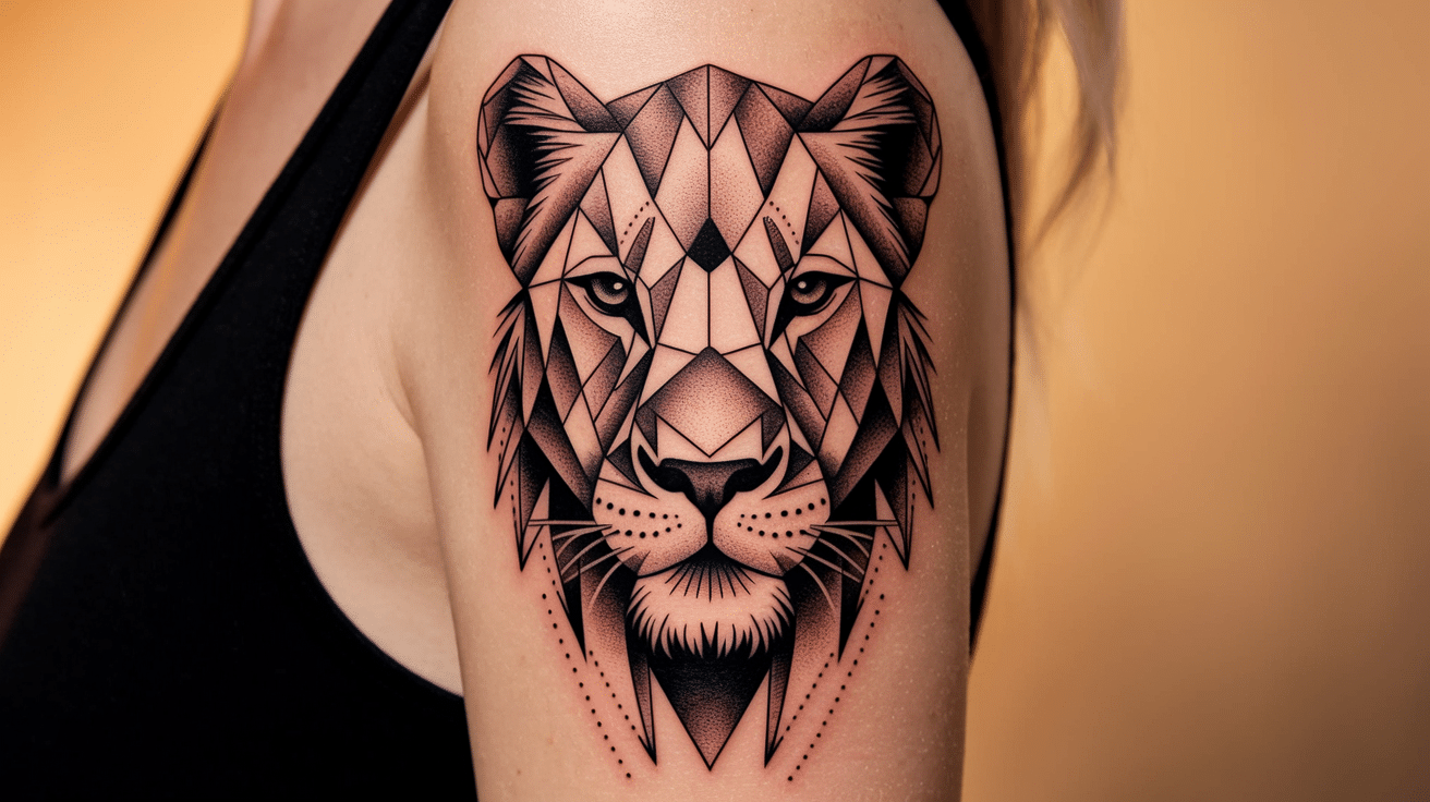 Geometric_Lioness_Face