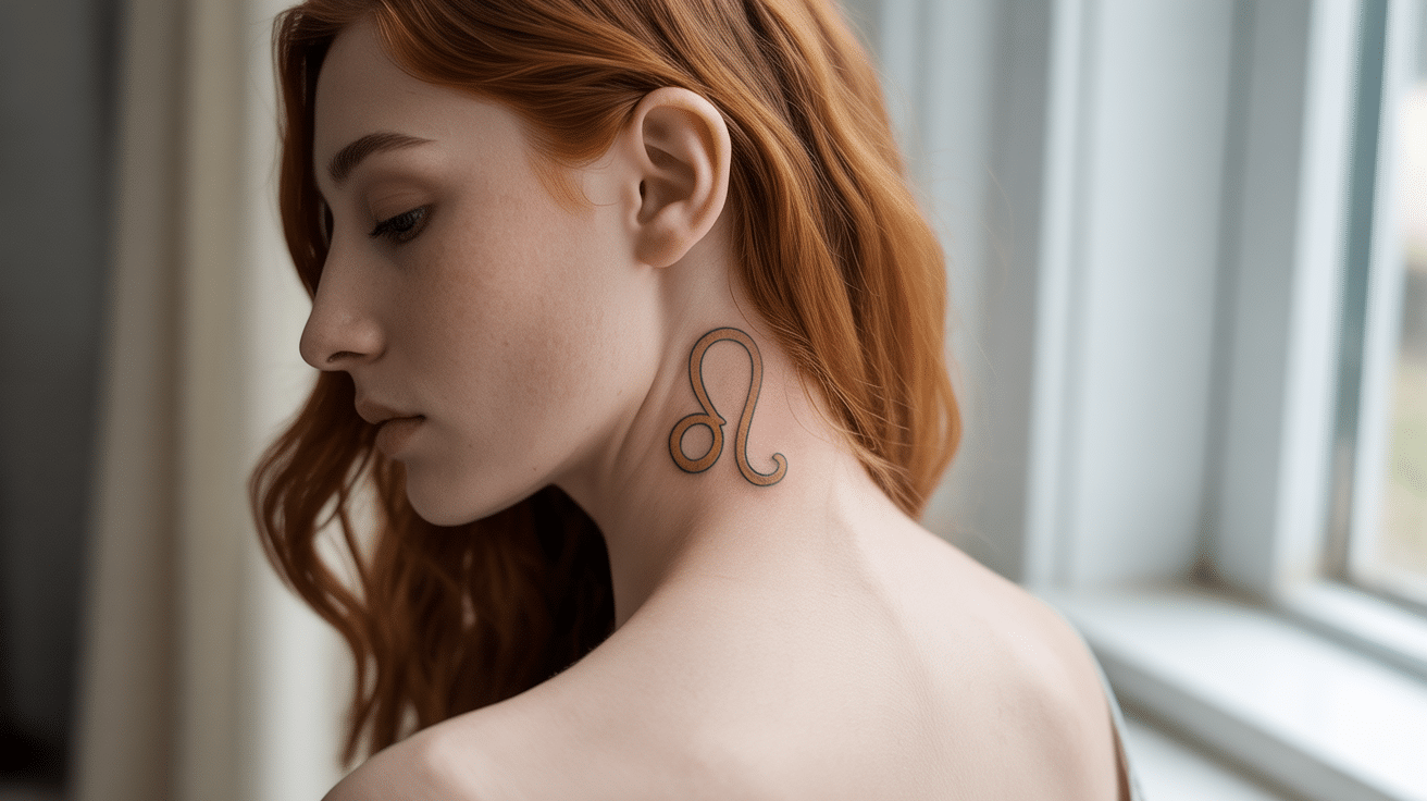 Leo_Symbol_Behind_the_Ear_or_on_the_Neck