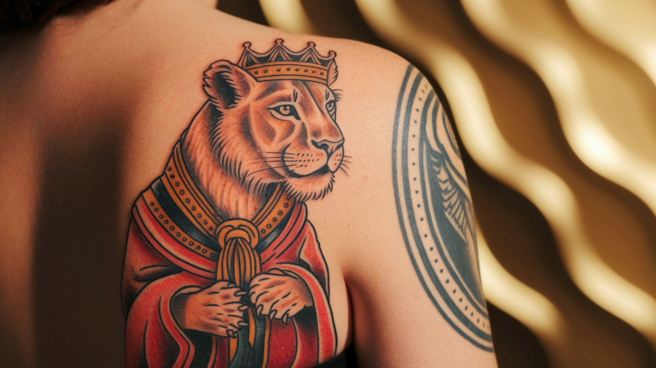 Lioness_with_Royal_Robe_and_Crown