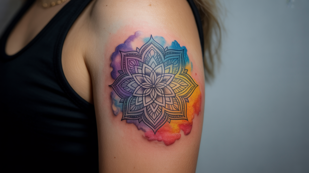 Mandala_with_Watercolor_Layers