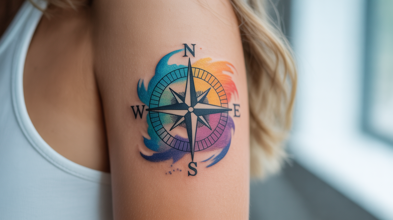 Watercolor_Compass