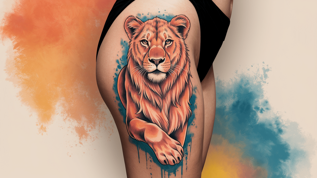 Watercolor_Lioness