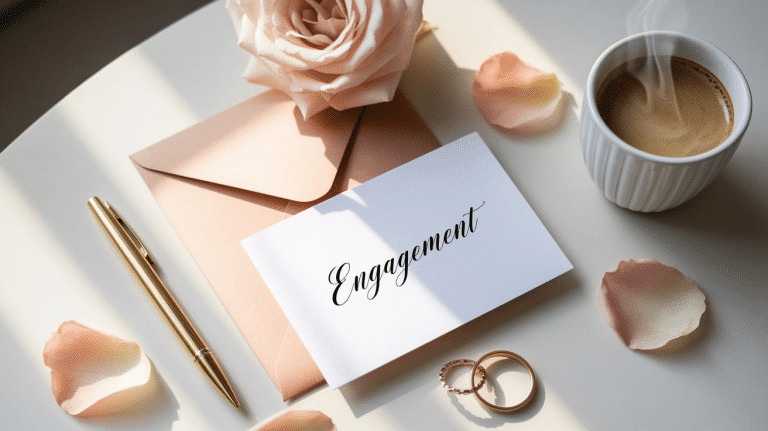 engagement card message