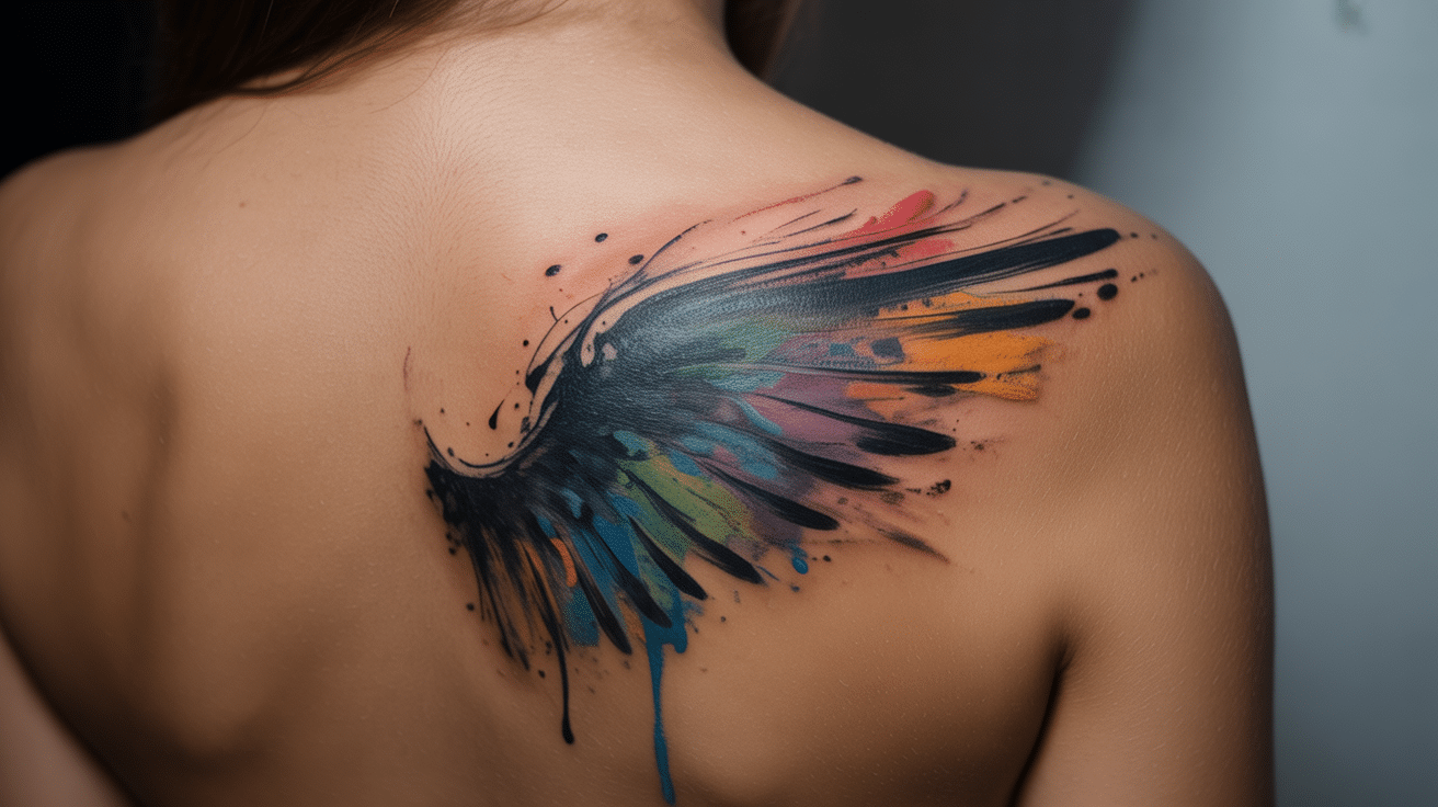 Abstract_Wings_with_Ink_Splatter