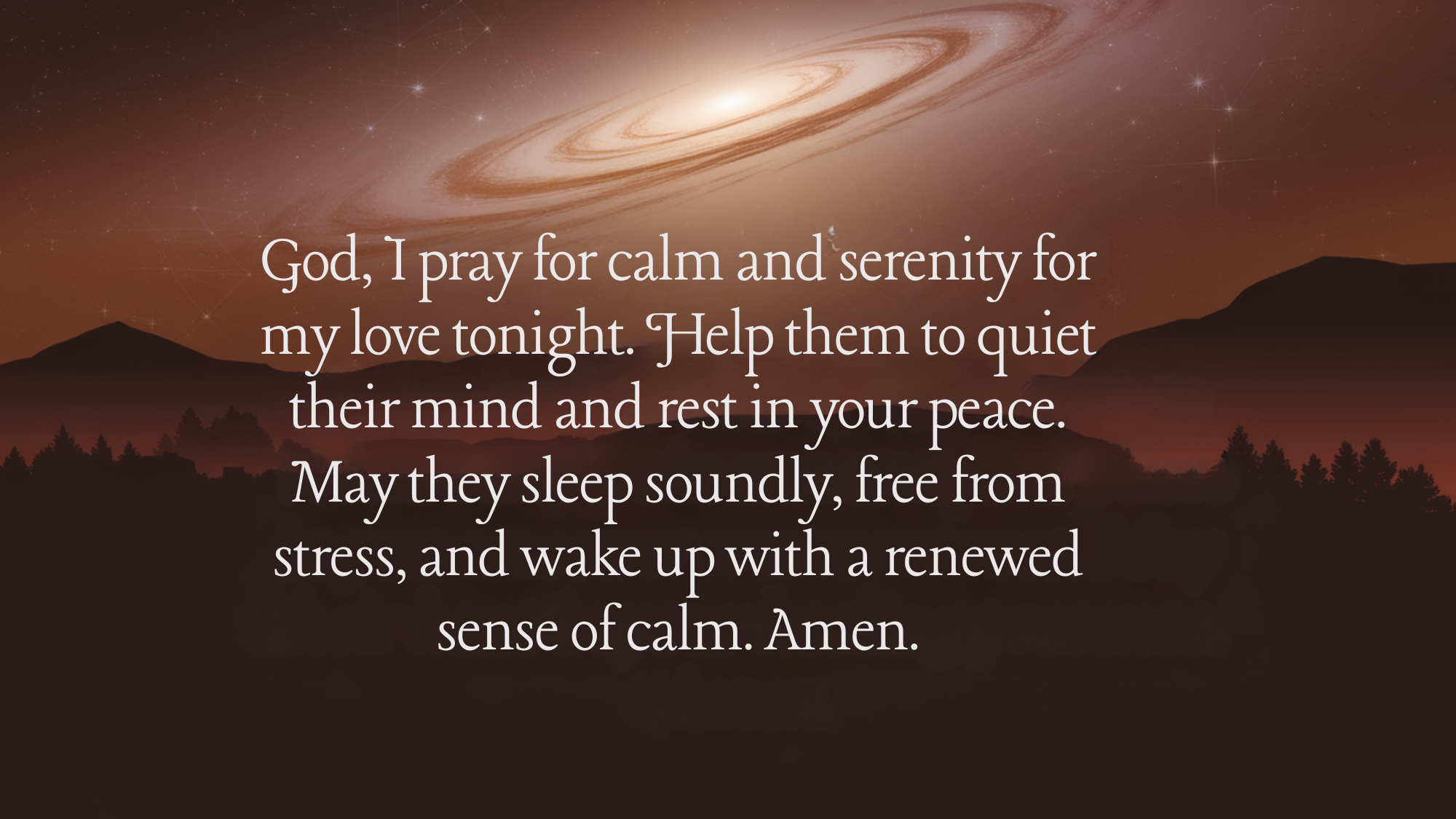 Good Night Prayers for Peace