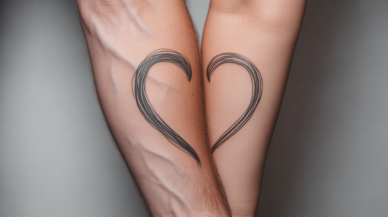 Half of a Heart on Each
