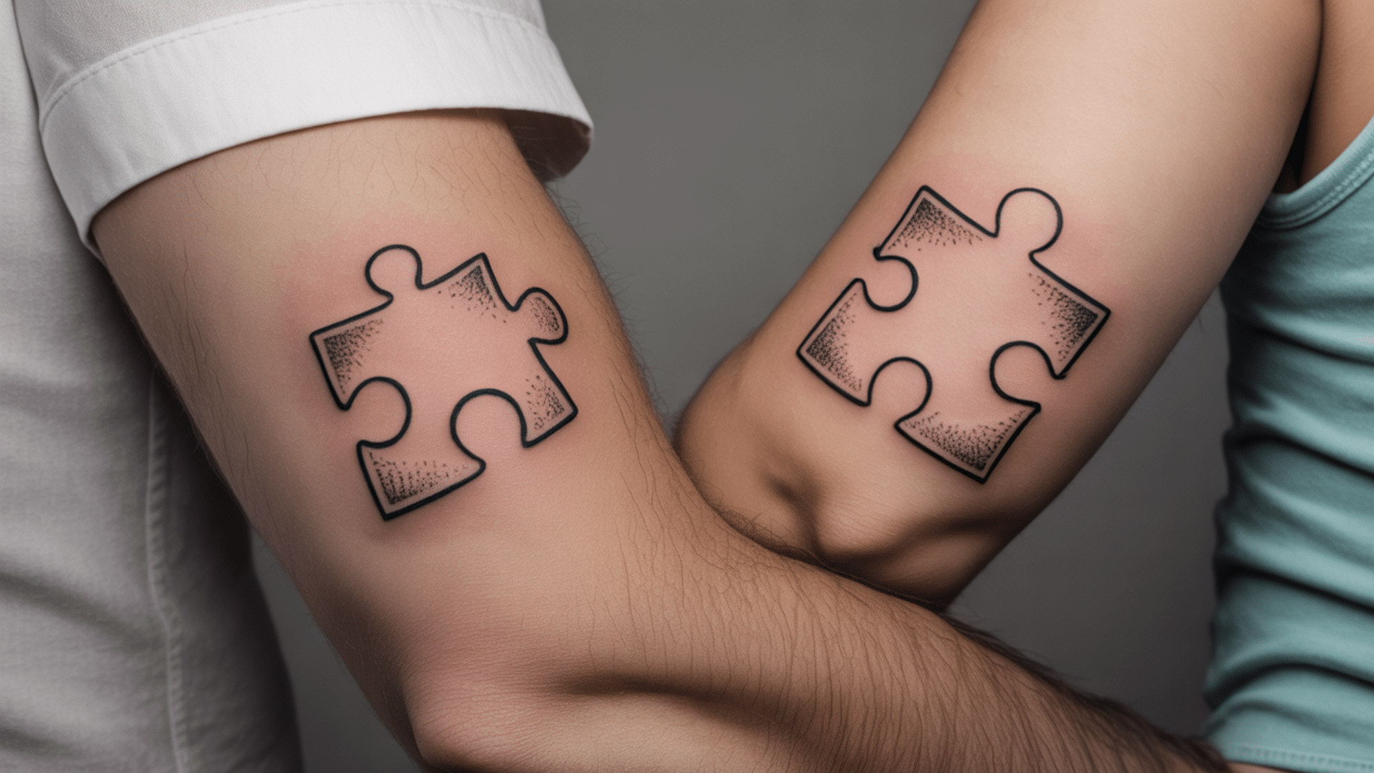 Interlocked Puzzle Pieces