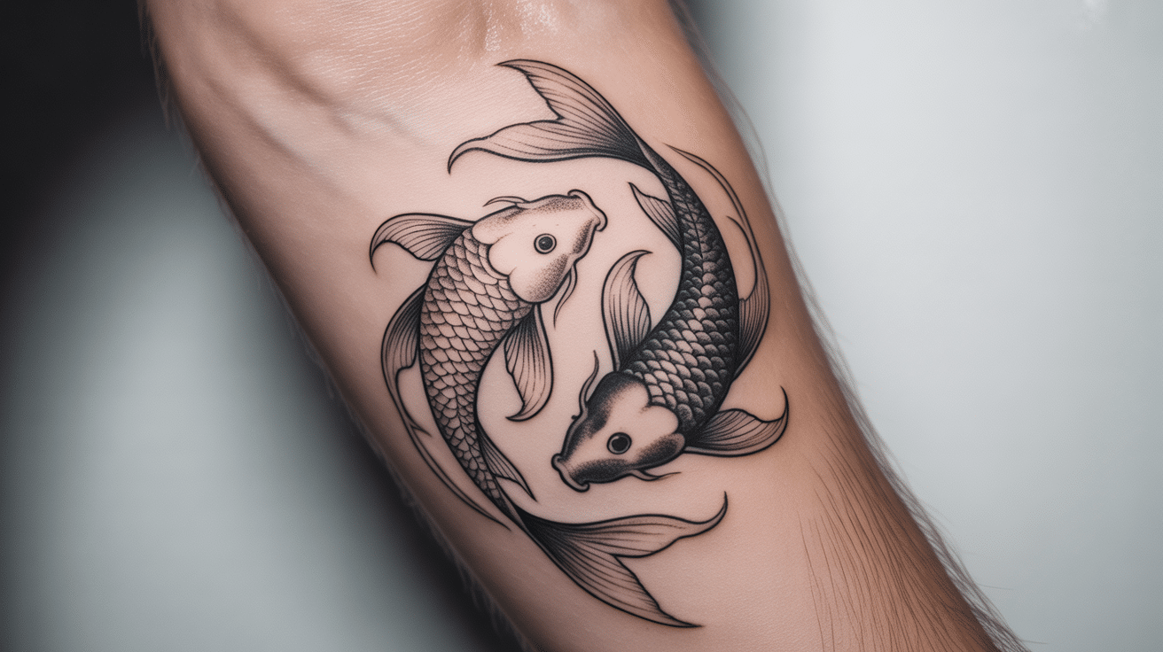 Koi Fish Yin-Yang Pair