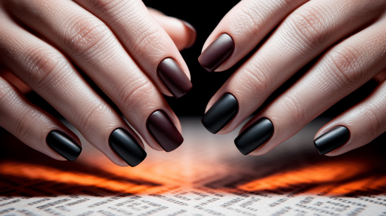 Matte Black and Burgundy
