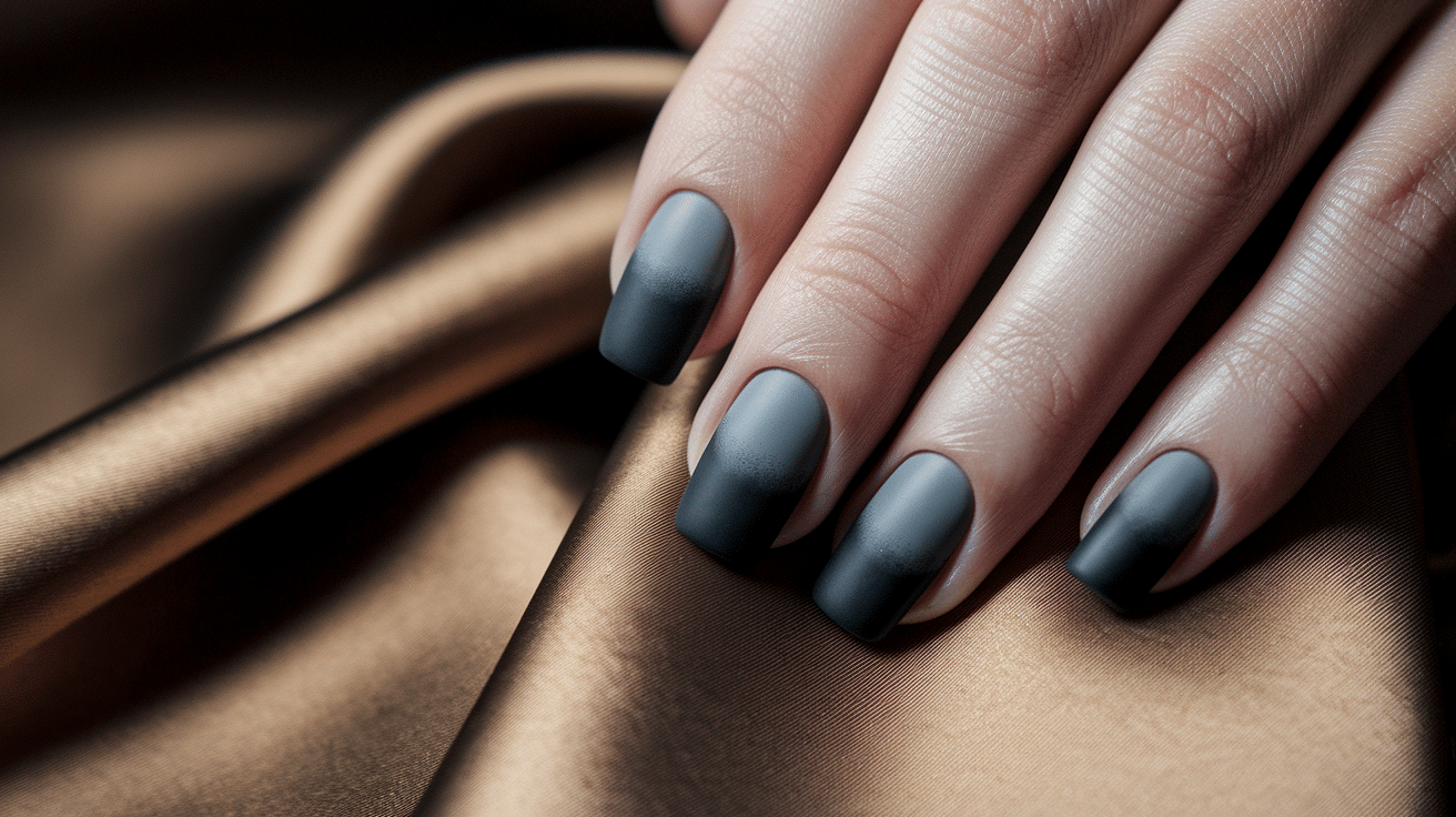 Matte Black to Gray Ombre