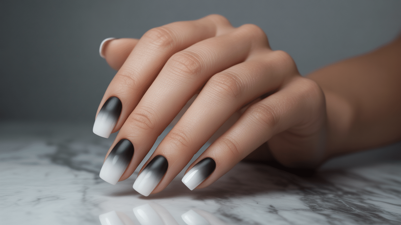  Matte Black to White Gradient